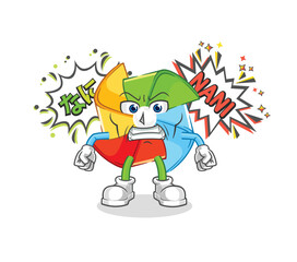 paper windmill in cold winter character. cartoon mascot vector