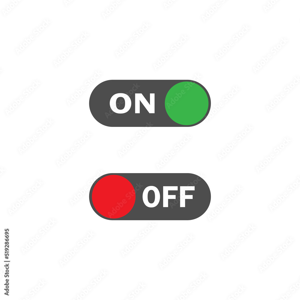 Poster switch on or off. dark and day mode. switcher on device to control mode. sliding element.toggle to e