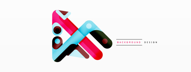 Colorful dynamic stripe composition. Lines geometric creative abstract background for wallpaper, banner or landing