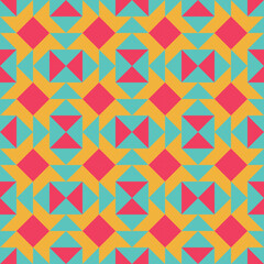 Abstract geometric pattern design in retro style