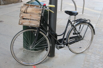 Fototapeta na wymiar Bicicleta en Amsterdam 