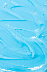 The texture of a liquid gel, cosmetic serum or cleansing lotion from acne.