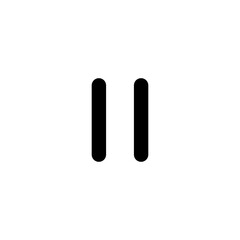 Pause Icon with Outline Style