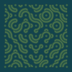 Color truchet tiling connections illustration