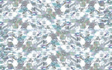 Beautiful mother of pearl texture in Hexagon pattern