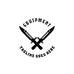 knife vintage Design vector emblem graphic