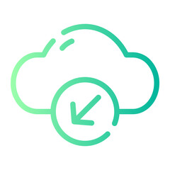 down left gradient icon