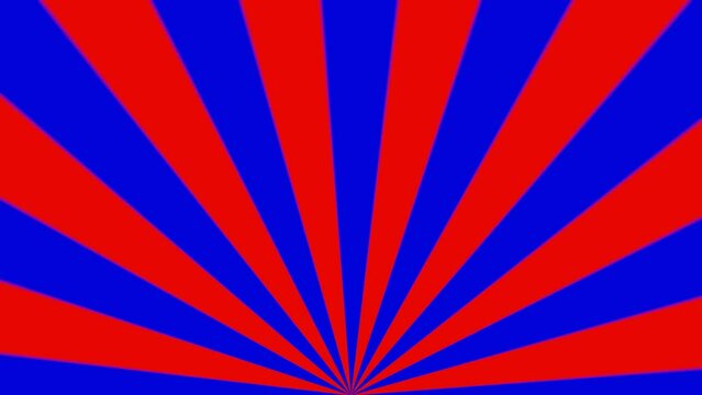 Spirale - Farbf&auml;cher - Strahlen rot blau