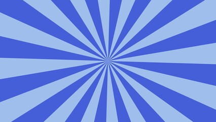 Spirale - Farbfächer - Strahlen hellblau dunkelblau