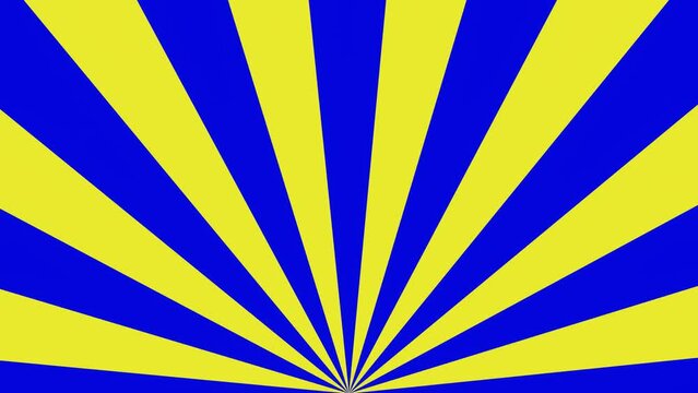 Spirale - Farbf&auml;cher - Strahlen gelb blau ukraine