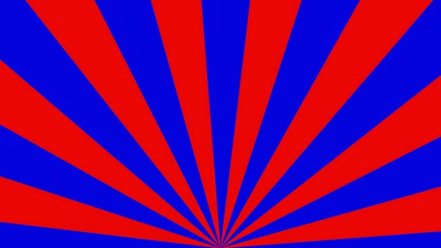 Spirale - Farbf&auml;cher - Strahlen rot blau