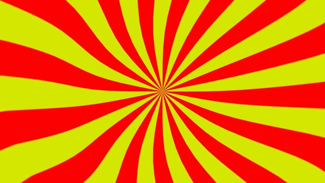 Spirale - Farbf&auml;cher - Strahlen gelb rot