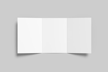 A5 Trifold Brochure Blank Mockup