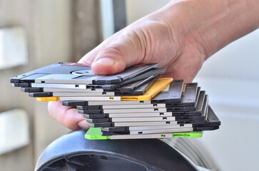 Old storage technology disk