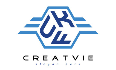 UKF three letter geometrical wings logo design vector template. wordmark logo | emblem logo | monogram logo | initial letter logo | typography logo | business logo | minimalist logo | - obrazy, fototapety, plakaty