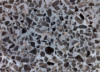 Abstract background with lot of various shape peeble stones. 