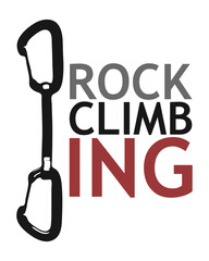 Rock climbing logo vector