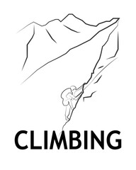 Climbing logo vector 