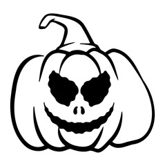 halloween pumpkins Jack O Lanterns faces. pumpkin icon. Scary Halloween pumpkin. 