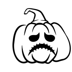 halloween pumpkins Jack O Lanterns faces. pumpkin icon. Scary Halloween pumpkin. 