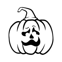 halloween pumpkins Jack O Lanterns faces. pumpkin icon. Scary Halloween pumpkin. 