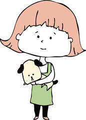 トリマーの女の子