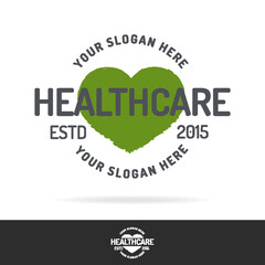 Healtcare logo set color style isolated on background for farming shop, farm fresh company, healthy food market, vegan cafe, eco store, nature firm, garden, organic product. Vector 10 eps