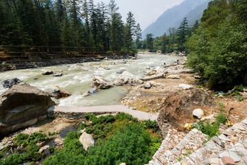 Chalal village near Kasol, Himachal Pradesh