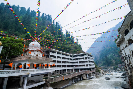 Various views of the Manikaran temple 