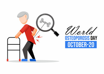 World osteoporosis day illustration