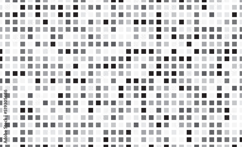 Aufkleber Abstract square tile background template. Halftone retro graphic vector.