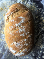 Freshly baked homemade bread is delicious and beautiful with a crispy crust