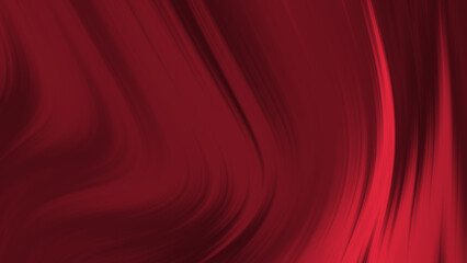 Fluid vibrant gradient of ruby red colors with smooth movement in the frame swaying to the side with copy space. Abstract lines background concept.