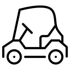 Golf Car Icon