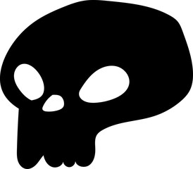 Happy Halloween Silhouette Vector Illustration Witch Devil Decoration