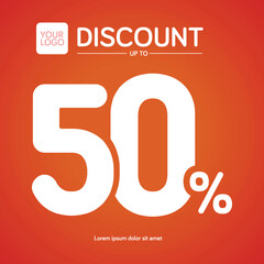 Discount Banner 10 20 30 40 50 60 70 80 90 percent