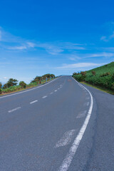 夏の伊豆半島　西伊豆スカイライン沿いの風景