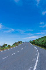 夏の伊豆半島　西伊豆スカイライン沿いの風景
