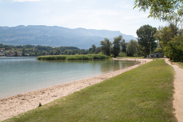 Plage des Mottets, lac du Bourget