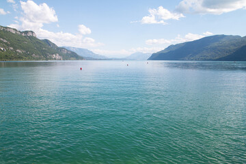 Fototapeta premium Lac du Bourget depuis Châtillon, Savoie, Alpes