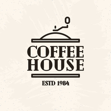 Coffee house logo line style isolated on white background for cafe, restaurant, shop, market, menu. Labels, badges and branding objects. Vector illustration