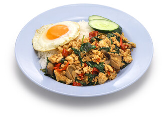 Thai basil chicken ( Gai Pad Krapow )