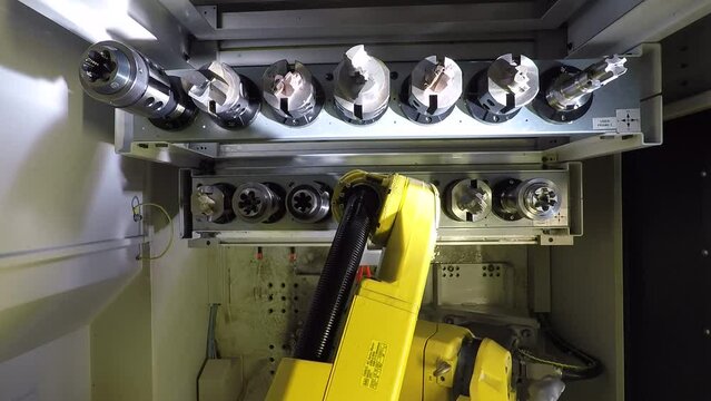 Dettaglio braccio robotico in fabbrica