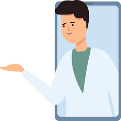 Help online icon cartoon vector. Nurse care. Medicine team