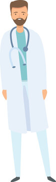 Doctor icon cartoon vector. Medical care. Advice treatment