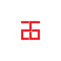 number 26 simple linked geometric line digital logo vector