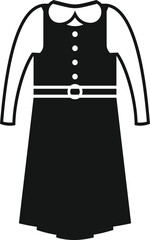 Dress suit icon simple vector. Fashion uniform