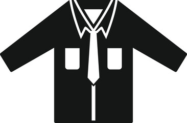 Academic shirt icon simple vector. Fashion suit
