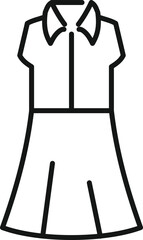 Fashion uniform icon outline vector. College dress