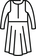 Dress suit icon outline vector. Fashion uniform
